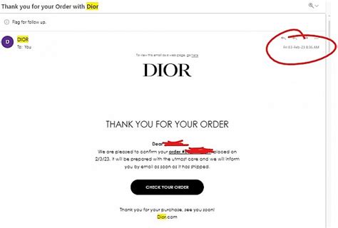 air dior confirmation email|FAQ Couture .